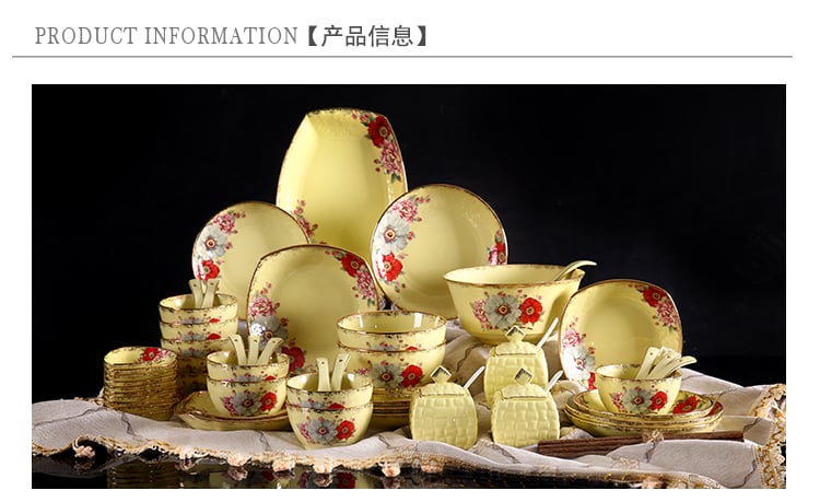 陶瓷餐具金色年华套装系列