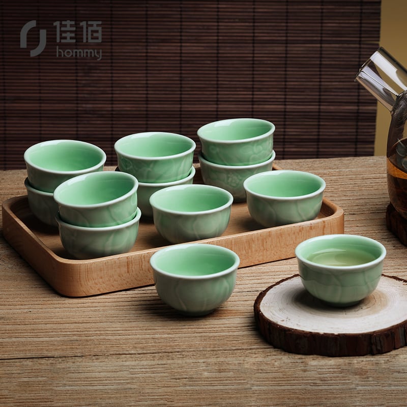 天姿国色青釉茶具