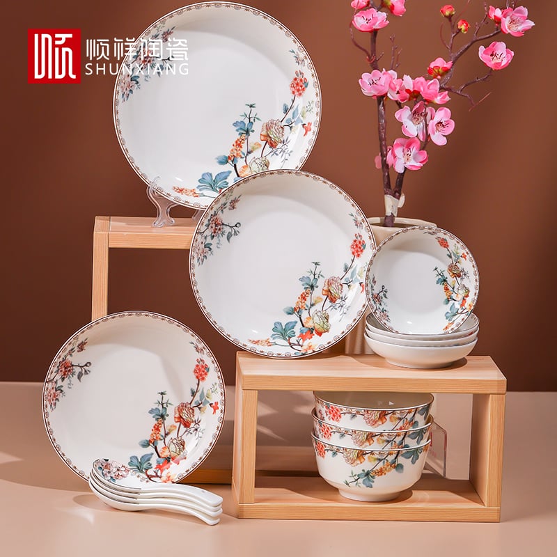 枝繁叶茂42头陶瓷餐具