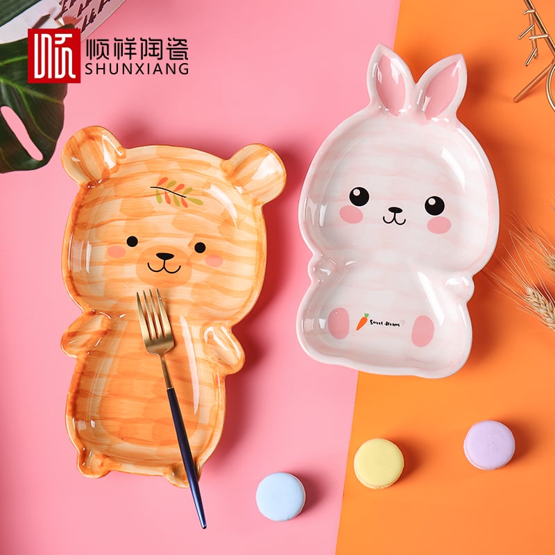 小熊小兔儿童餐具