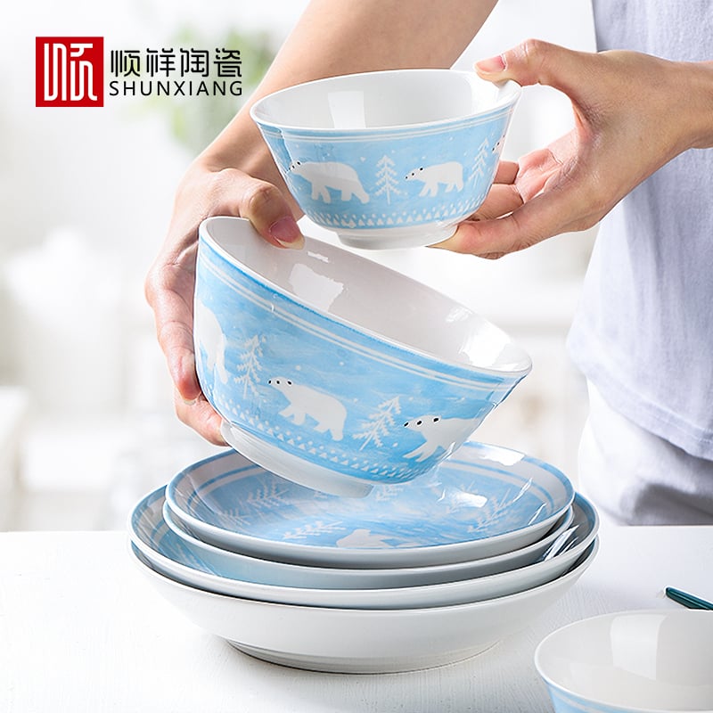 北极熊套装餐具