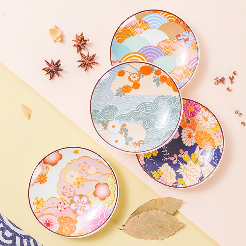 4.8英寸精致碟4件套（大和落樱）