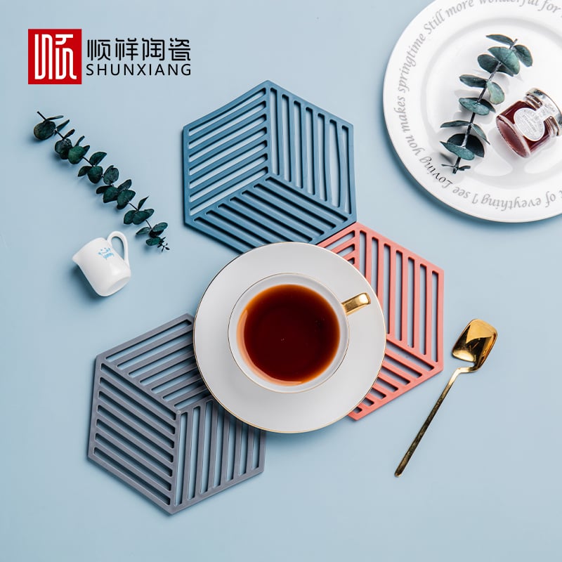 几何硅胶垫3件套