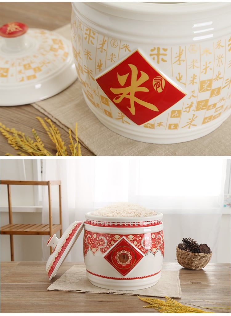 434126顺祥聚财陶瓷储物米缸5KG（五谷丰登）_11
