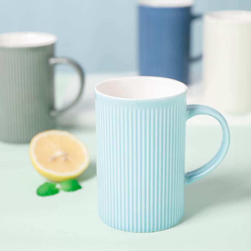 缤纷条纹直身口杯